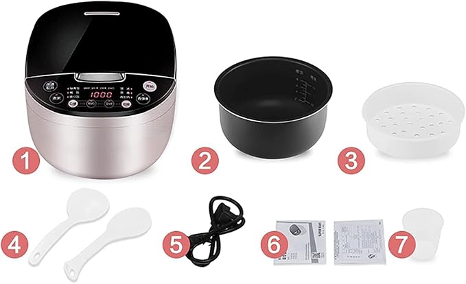 Rice Cooker Home Multi-Function Rice Cooker 24H Reservation and Heat Preservation Thicken Non-Stick Liner for 2-8 People