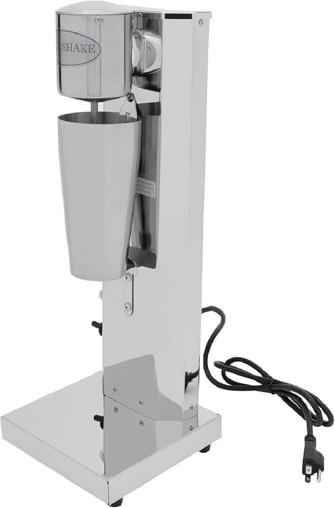 Electric Milkshake Maker 180W Commercial Milkshake Machine with 22 Oz Stainless Steel Cup &amp Non-Slip Feet 2-Speed Household Electric Blender for Milk Tea Stores