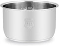 Rice Cooker Inner Pot 3L 4L 5L Capacity Pot Core Food Grade 316 Stainless Steel Inner Pot Thickened Three-Layer Composite Bottom Uncoated(3L)