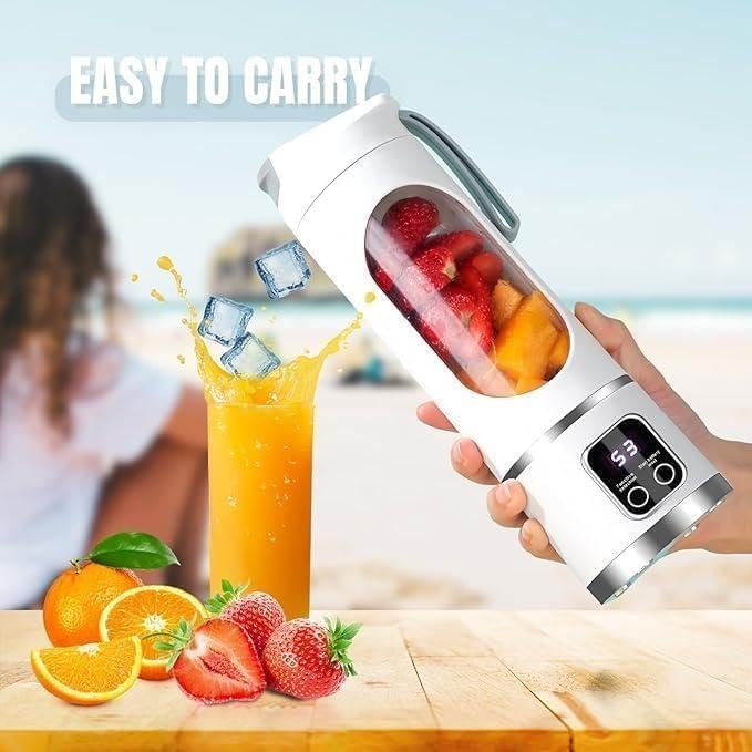 Digital Display Juicer Portable Multimode Blender with Smart LED Display Fresh Juice Blenders for Diet-Friendly Leak Proof Design for Smoothies Liquid Diet (Army Green)