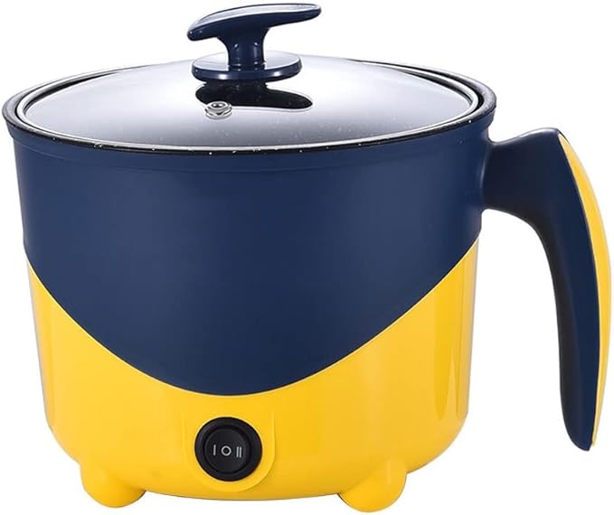 Household Electric Cooking Machine 1-2 People Hot Pot Single/Double Layer Non-Stick Pan Multifunction Electric Rice Cooker (Color : B Size : One Size) (A One Size)