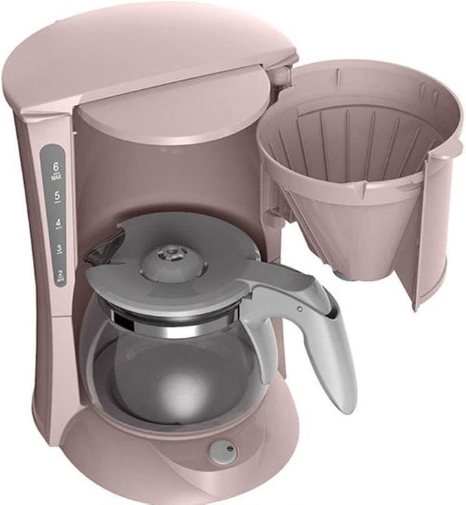 Filter Drip Coffee Maker Machine 0.65L Electric Drip Coffee Maker Household Coffee Machine 5 Cup Tea Coffee Pot 220V (A) (B)