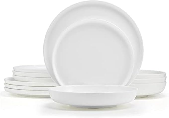 Mikasa Marion Chip Resistant 12 Piece Dinnerware Set Service for 4