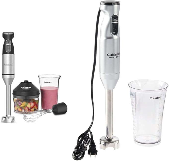 Cuisinart CSB-179 Smart Stick Variable Speed Hand Blender Stainless Steel &amp CSB-175SVP1 Smart Stick hand blender 2018 Silver