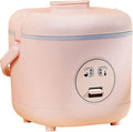 Mini Rice Cooker Non-Stick Inner Pot Intelligent Insulation Make Rice &amp Steam Healthy Food &amp Vegetables for 1-2 People (B) (A)