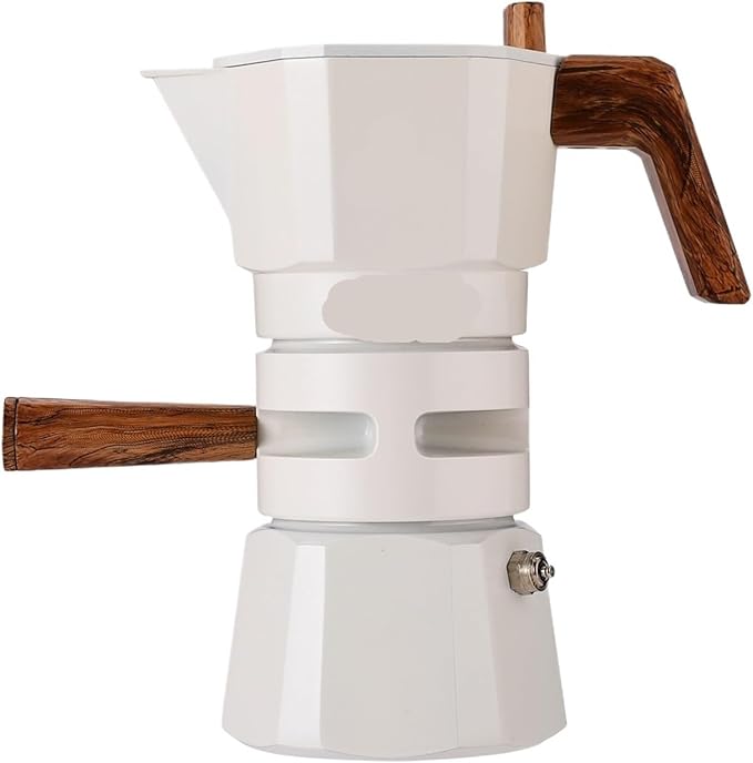 Mocha Pot Double Valve Coffee Machine Creative(White 90ml)