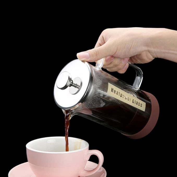 Coffee Maker - Stainless Steel &amp Glass French Coffee PressDouble Wall Thermal Insulated Borosilicate Glass Coffee Press. (Size : 350ML)