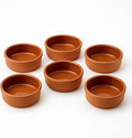 Areste Mexican Clay Cookware Set of 6 – Full Yellow Terracotta Pots Bowls Plates &amp Serving Dishes – Spanish Earthenware for Baking Yogurt Kheer Meat Vegetables – Cazuelas Mexicana