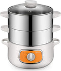 3 Layers Electric Cooking Machine Automatic Multi Cooker Stainless Steel Inner Steamer Hot Pot Rice Cooker Fast Heating