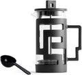 Coffee Maker Press Coffee Press Tea Coffee Pot Glass Coffee Pot convenient (Color : Black) (Black)