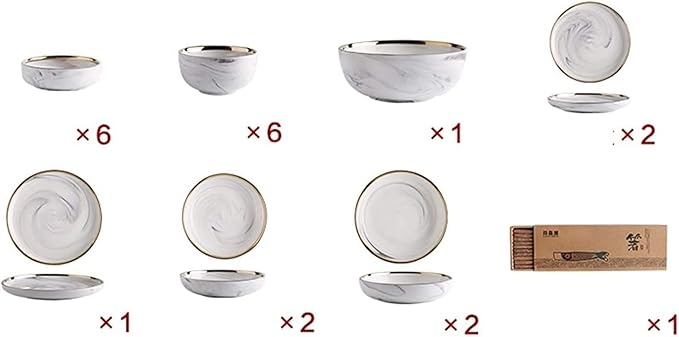 Dinnerware Sets Dish SetCeramics European Style Marble Dishes and PlatePorcelain Cake Dish Pastry Fruit Tray Ceramic Tableware Steak Dinner Plate