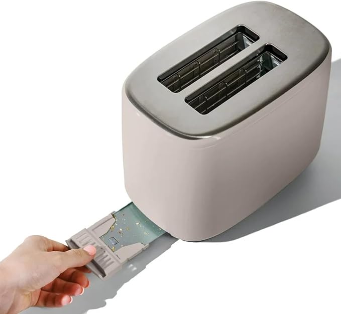 2 Slice Toaster Touch-Activated Display Extra Wide Slots Bagel Function Stainless Steel Kitchen