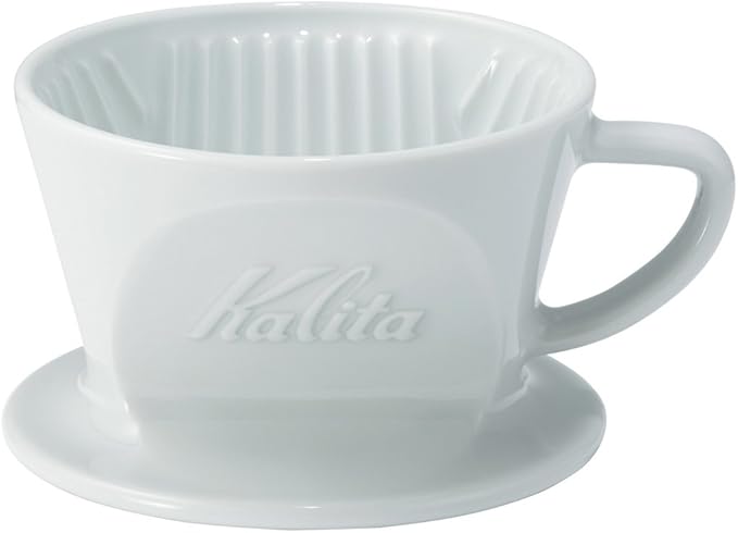 Carita Kalita Coffee Dripper Hasami Pottery for 1 to 2 People Made in Japan #01010 Drip Equipment #01010 For 1 Person 2 People 1 Cup 2 Cups Porcelain Stylish Camping Outdoors Coffee Shop