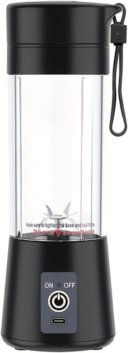 Portable juice Blender - 400mL USB Rechargeable Personal Smoothie Maker with 22000 RPM 304 Stainless Steel Blades Quiet Operation and Self-Cleaning Function