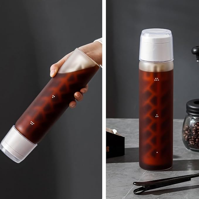 CANDeal Cold Brew Coffee Maker Heavy-Duty Glasses Pitcher Iced Coffee Maker and Tea Brewer with Easy to Clean Reusable Mesh Filter (750ml)