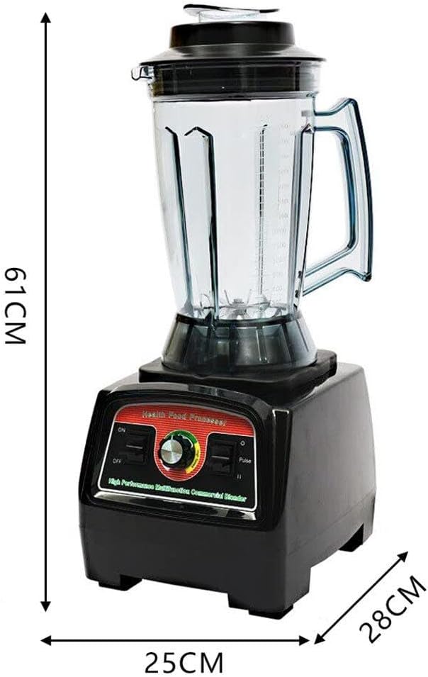 2800w Household Blender Commercial Smoothie Blender Multifunctional Juicer 3-level Knob Speed Regulation 3.9l Large Capacity Fast Juice Extraction for Cafe/breakfast Shop