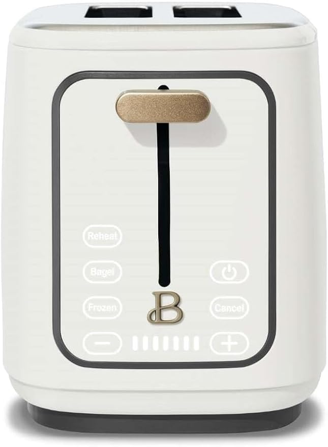 2 Slice Touch Screen Countertop Toaster White Ice 19029