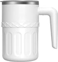 Self Stirring Coffee Mug - Rechargeable Tumbler with Lid - Stirring Cup with Temperature Display | for Blending Beverage Chocolate Cafe Home Kitchen Camping