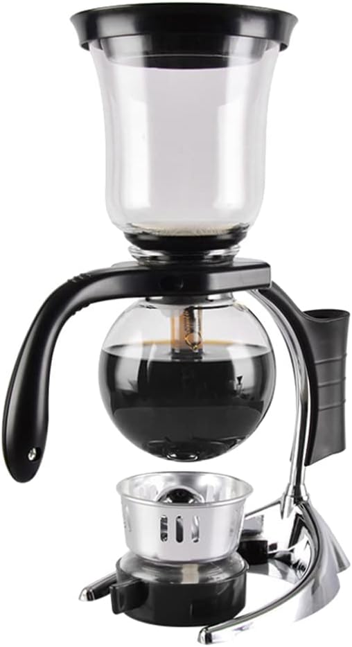 JITEM Cafetera Syphon Coffee Maker Japanese Style Vacuum Glass Siphon Pot Percolators 3 Cups Glass Tabletop Siphon Coffee Maker 500ml for Coffee or Tea