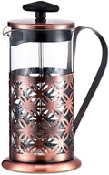 French Press Coffee Maker Stainless Steel Small French Press 350ML Durable Heat Resistant Borosilicate Coffee Presser Single Cup