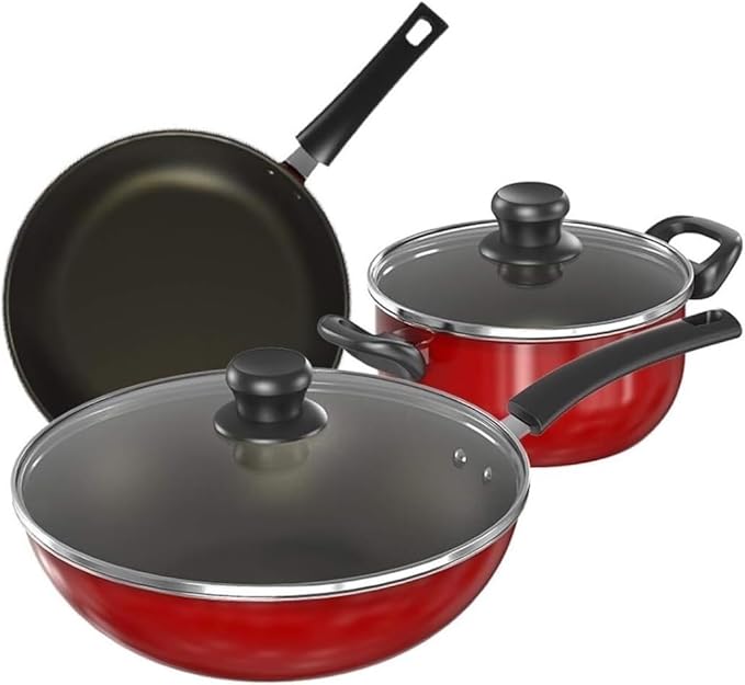 Cookware Cooking Pots 3 Pcs Stainless Steel Pot Soup Pot Cooking Cookware Non Stick Pan Cooker Kitchen Supplies Kitchen Saucepan Set