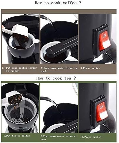 Coffee Machine Mini American Coffee Machine Automatic Drip Coffee Maker Single Cup Coffee Maker for Home and Office
