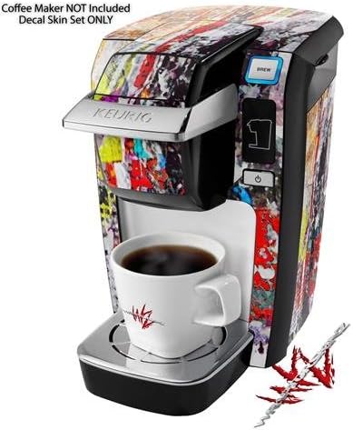 Decal Style Vinyl Skin compatible with Keurig K10 / K15 Mini Plus Coffee Makers Abstract Graffiti (COFFEE MAKER NOT INCLUDED)