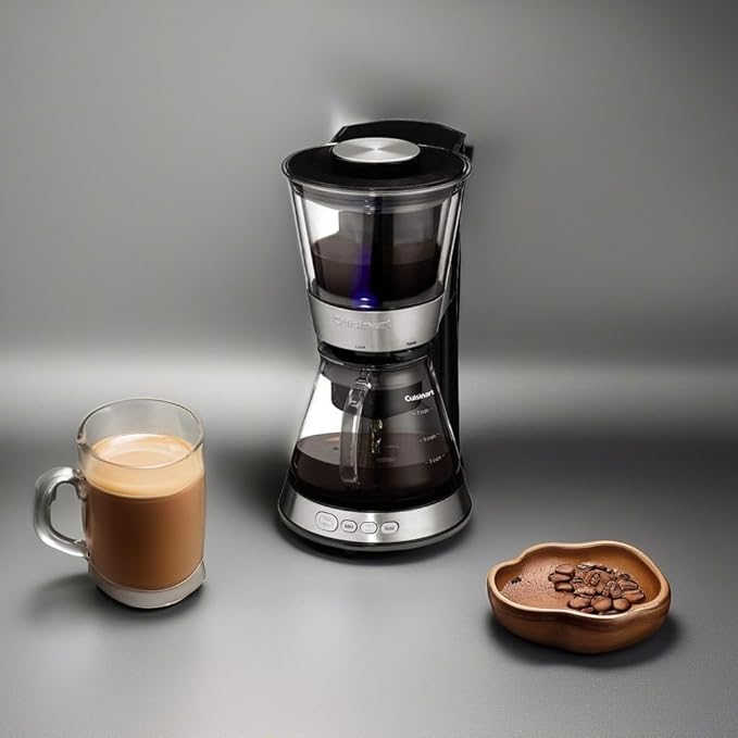 Cuisinart DCB-10 Automatic Cold Brew Coffeemaker 7 cups Silver (Renewed)