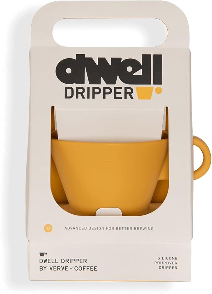 Verve Dwell Dripper Pour Over Coffee Maker Set Non-Electric Coffee Dripper Manual Brew Maker (Yellow)