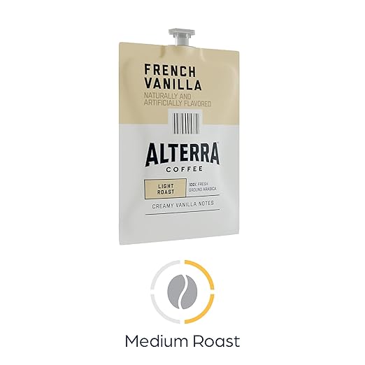 Alterra MDKA183 French Vanilla Flavored Coffee 100 / Carton