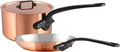 Mauviel M'Heritage 150 CI 1.5mm Polished Copper &amp Stainless Steel DeLuxe 3-Piece Cookware Set With Sauce Pan With Lid 2.8-Qt and Frying Pan 11.8-In Cast Iron Handles Made in France