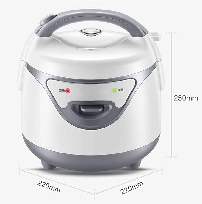 1.6L large capacity Rice Steamer Rice Cookers One Key Operation Non-Stick Inner Pot Automatic Cooking Keep Warm (Yellow) (White)