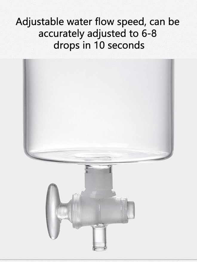 13.5oz Slow Drip Cold Brew Coffee Maker Borosilicate Glass Iced Dripper Pour Over Coffee Brewer Gift for Coffee Bar Accessories