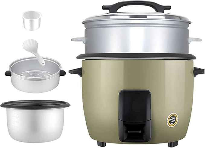 Rice Cooker-Steamer Household Old-Fashioned Multifunctional Non-Stick Rice Cooker Smart Insulation for 2-8 People (B 5l) (A 6l)