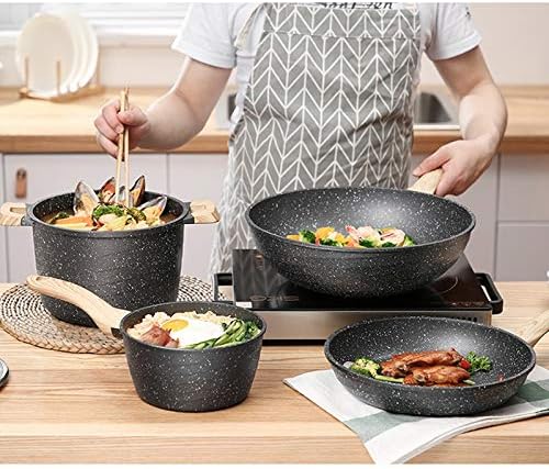 Cookware Non Stick Pot Set Four Piece Kitchen Pot Combination Cooker and Kitchenware Cookware Set Cooking Pots Set