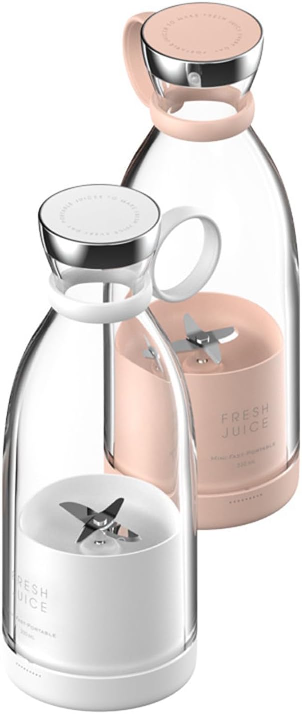 Juicengo Portable Blender – 2-in-1 design with wireless charging self-cleaning function and a high-power motor. Perfect for smoothies and on-the-go use (White)