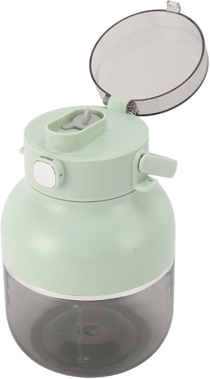Portable Blender Cup 500ML USB Rechargeable Cordless Mini Electric Juicer Cup with Straw (Green)