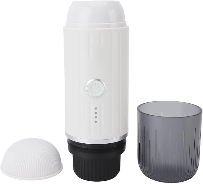 Portable Electric Coffee MachinePortable Electric Coffee MakerTravel Coffee MakerCar Coffee MakerSelf Heating Electric Coffee MakerCamping Coffee Maker (White)