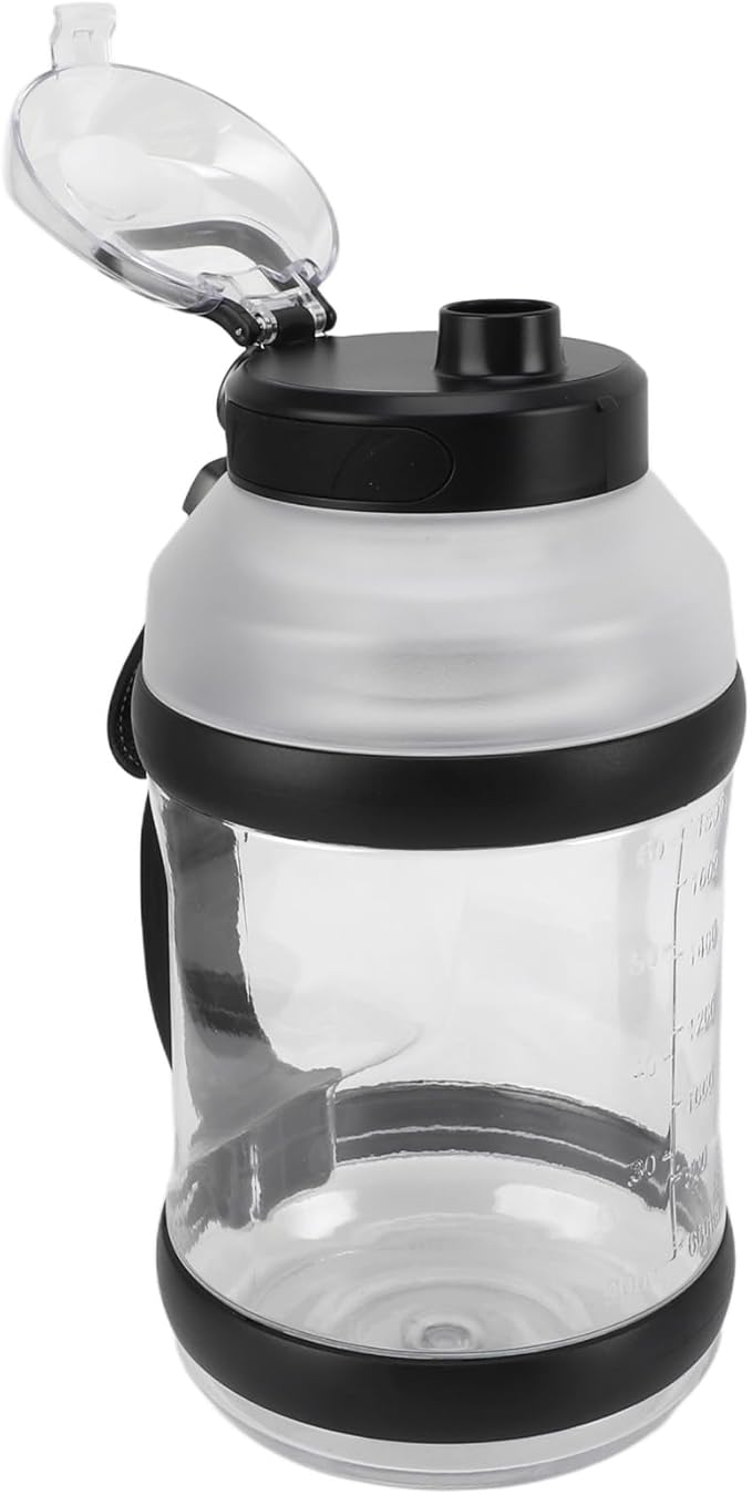 2L Large Capacity High Speed Blender with USB Charging Port Double Design for Shakes Smoothies and More (Black)