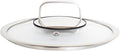 LIVWELL DiamondClad 8-Inch Tempered Glass Lid for the Hybrid Cookware Set - Home and Kitchen Gift - For Hybrid Stainless Steel Sauté Pan Wok Skillet and Frying Pan Lid - Dishwasher Safe PFOA-Free