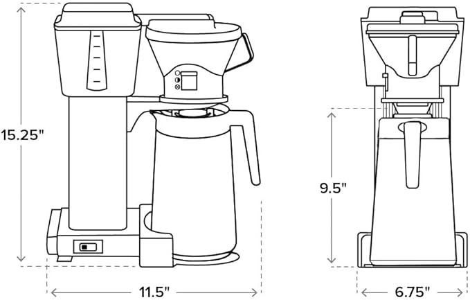 Technivorm KBT Coffee Brewer 40 oz Stone Grey