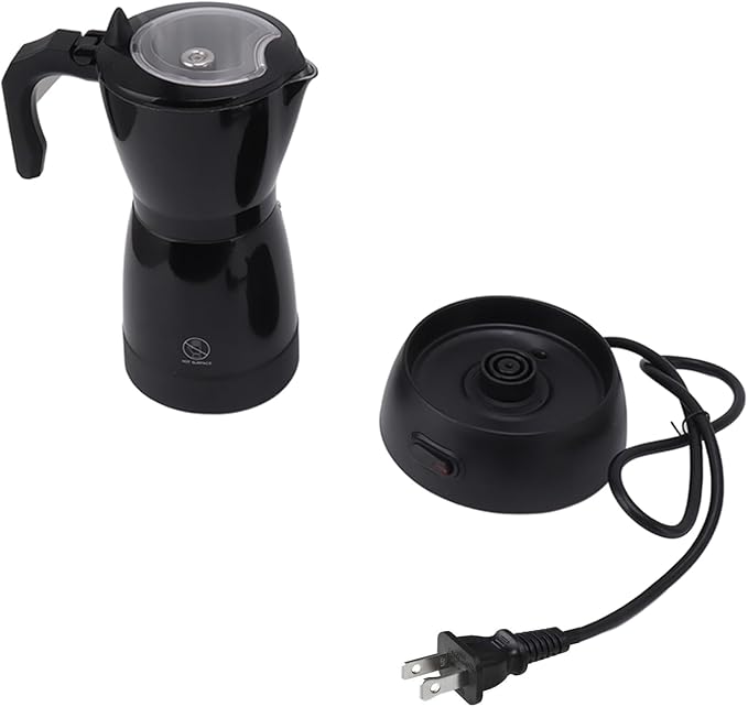 Pot 550W Aluminum Alloy Coffee Maker with Fine Holes Filter Ergonomic Handle for Cappuccino Latte Silky Smooth Coffee Experiencefor Kitchen Office Camping