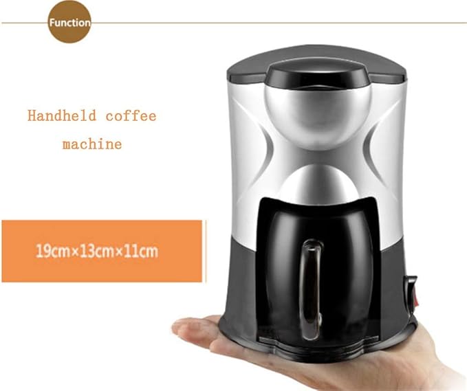 XSMYdpuk Bean To Cup Coffee Machines Milk Mini Coffee Machine Gift Household Portable Tea Machine Ceramic Cup Small Drip Coffee
