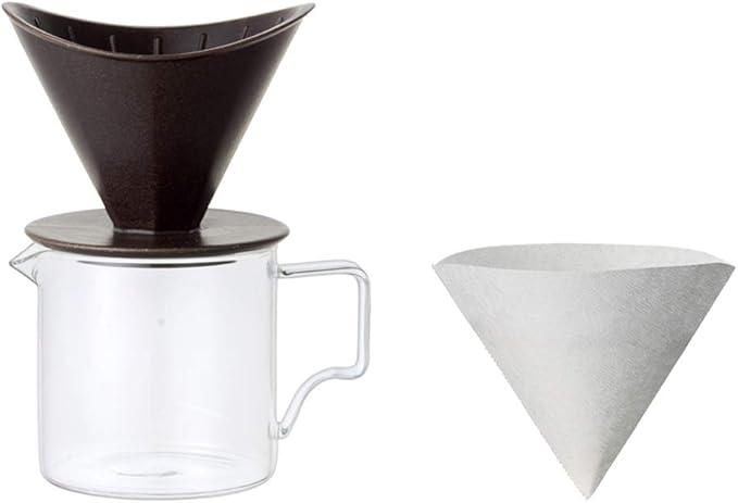 KINTO OCT 28902 Brewer Jug Set 2 Cups Black