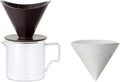 KINTO OCT 28902 Brewer Jug Set 2 Cups Black