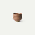 MORA Small Bowls Set of 4 16oz Ceramic Pottery Dessert Bowls - Microwave Oven and Dishwasher Safe - Terracotta