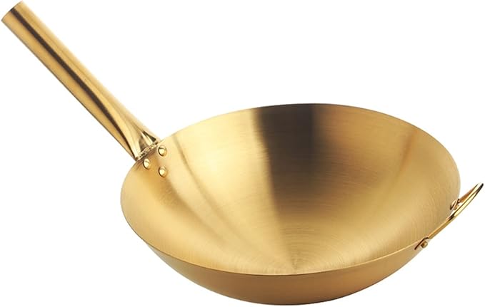 Soup Pot Pans Stainless Steel Cooking Wok Frying Pans with Handle Frying Cookware Set Metal Pot Cover Kitchen Utensils Pans