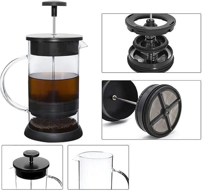 French Press Coffee Pot Practical Borosilicate Glass Maker Kettle Multifunctional Carafe Teapot Coffeeware