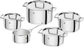 Zwilling 5-Piece Pot-Set with 4 Lids Suitable for Induction Stainless Steel Passion