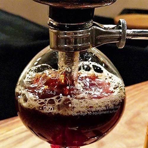 Japanese Style Siphon Coffee Maker Tea Siphon Pot Vacuum Coffeemaker Glass Type Coffee Machine Filter-3 Cups